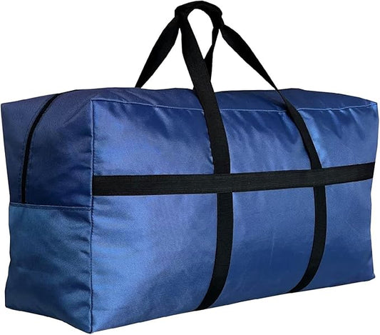 Extra Large Duffle Bag for Travel, Big Foldable Storage Bag - Blue