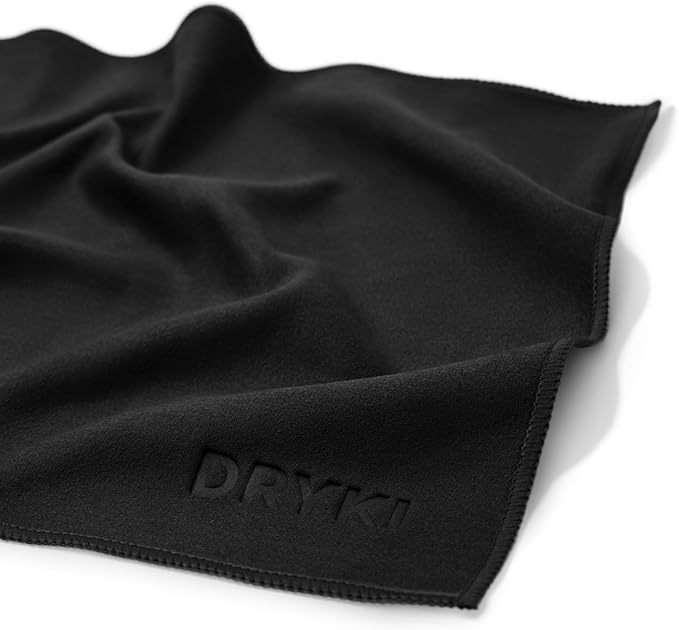 Pocket-Sized Sweat Towels - The Original Sweat Absorbing Handkerchiefs - Quick-Dry Microfiber Sweat Rags for Face, Hands, & Body - Men & Women - Gym, Sports, and Work (Black: 5 Pack)