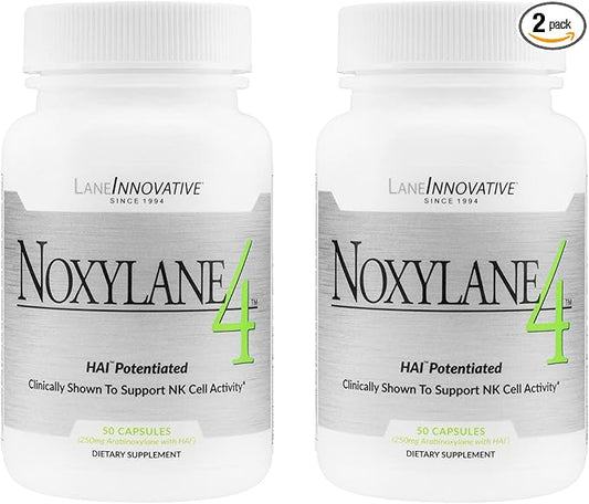 Lane Innovative - Noxylane 4, Supports Immune Protection, Supports Peak NK Cell Activity and T and B Cell Defense (25 Servings) | 2-Pack