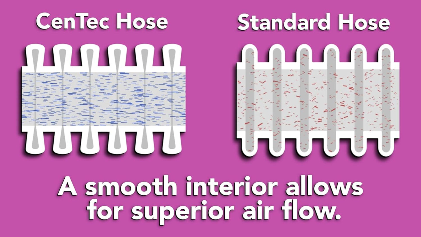 16 Ft. Premium Shop Vacuum Extension Hose with 2 tank adapters and 1.25" curved end