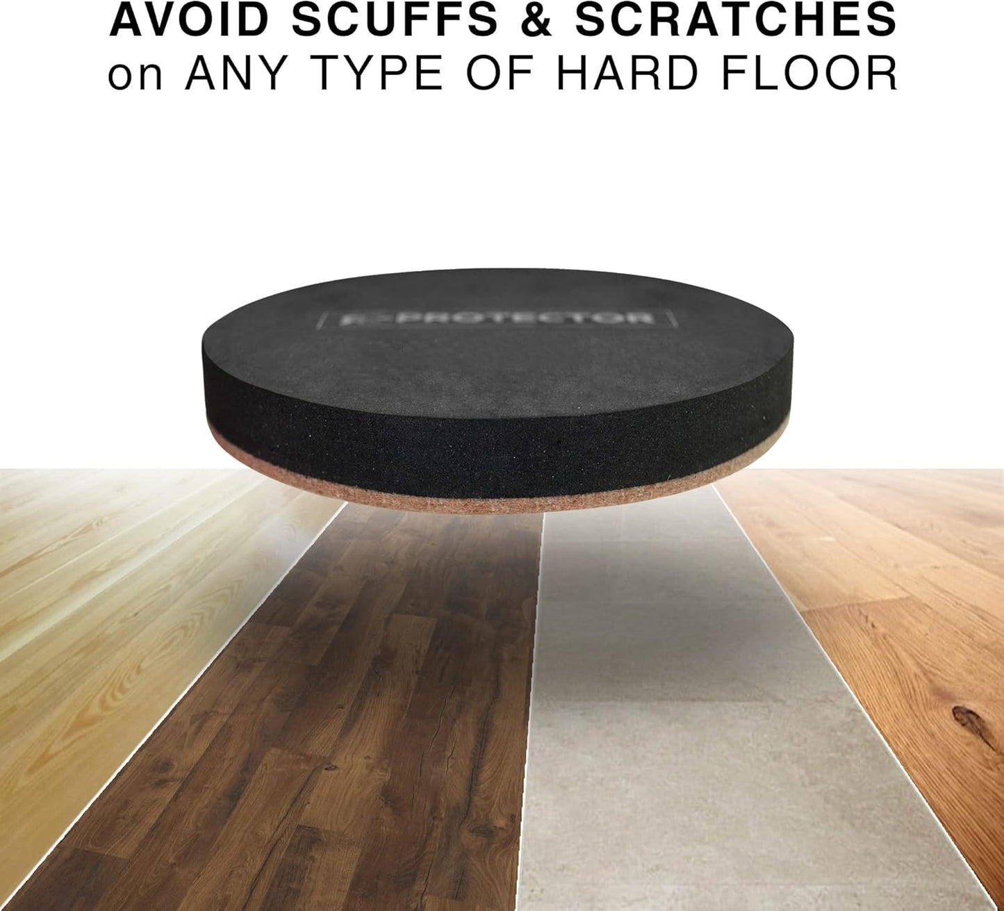 Felt Furniture Sliders Hardwood Floors X-PROTECTOR – 16 PCS 3 1/2" Furniture Sliders – Heavy Duty Felt Sliders Hard Surfaces – Move Your Furniture Easily & Safely!