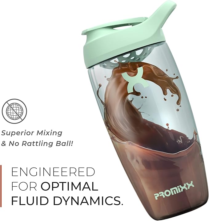 Promixx PURSUIT Protein Shaker Bottle – Premium Sports Shaker Bottles for Protein Mixes and Supplement Shakes – Easy Clean, Durable Protein Shaker Cup