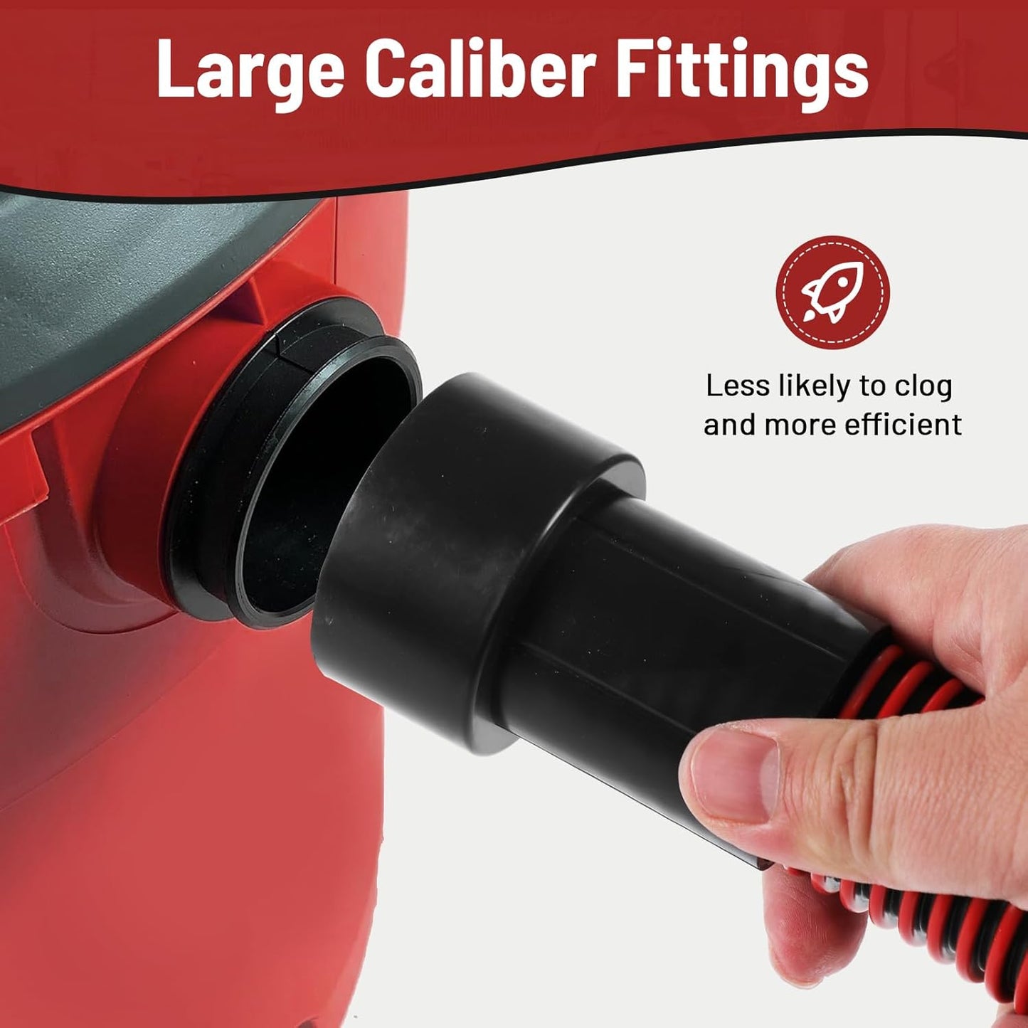 Klabb 10 Feet Dust Collection Hose Kit for Home and Shop Vacuums System with 6 Adapters of Woodworking Power Tool and Sander,Compatible with Multi-Brands Power Tool Adapter Set for Dust Collection