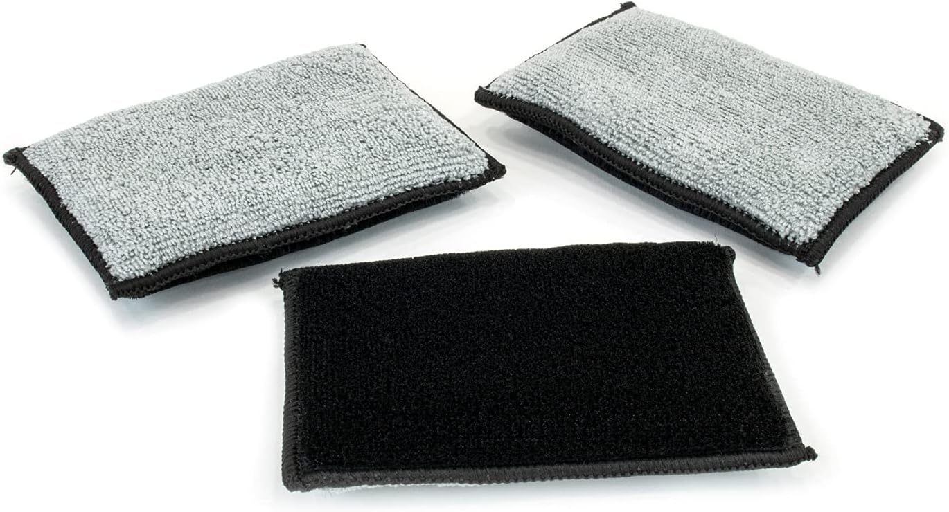 Autofiber Scrub Ninja Scrubber Sponge 3 pack Black and Grey - 5"x3.5"