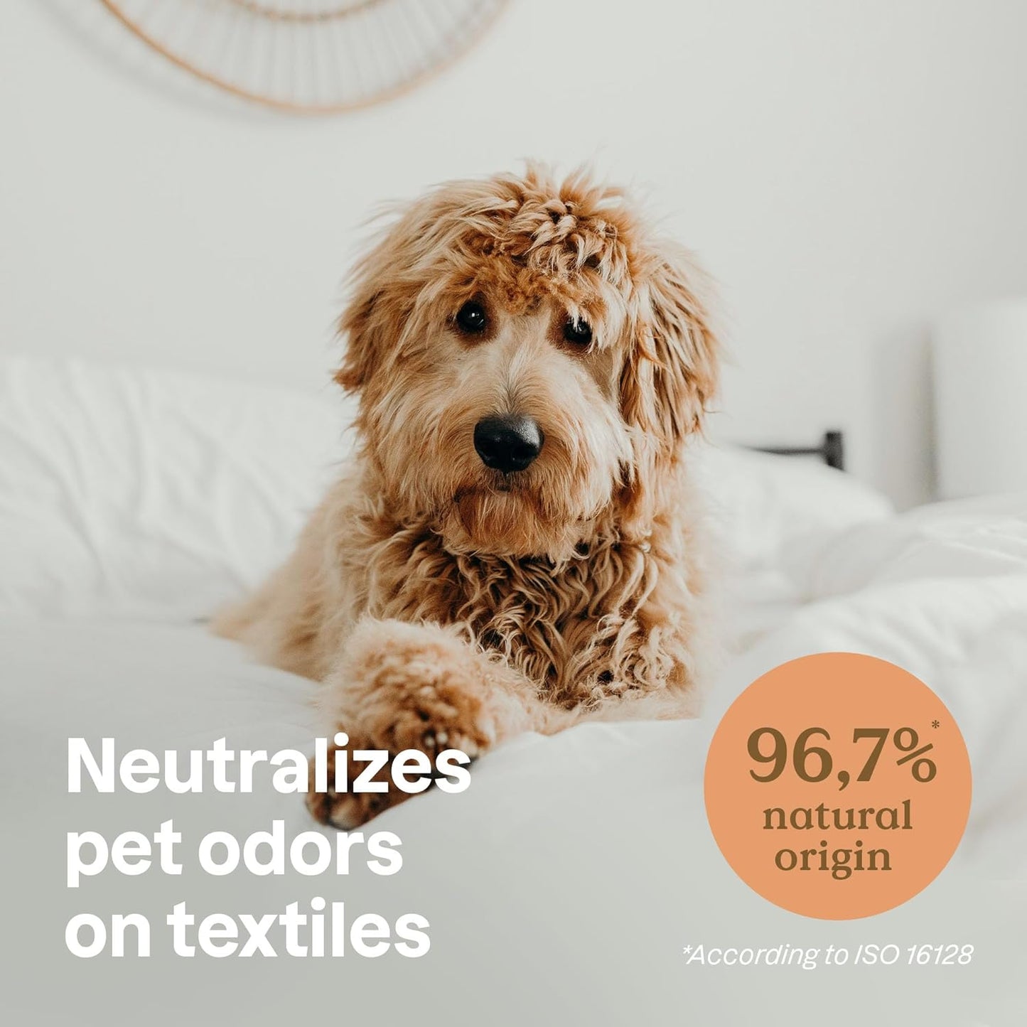 ATTITUDE Fabric Refresher for Pets, Neutralizes Odors, Plant and Mineral-Based Ingredients, Vegan and Cruelty-free, Bulk Refill, Lavender, 67.62 Fl Oz