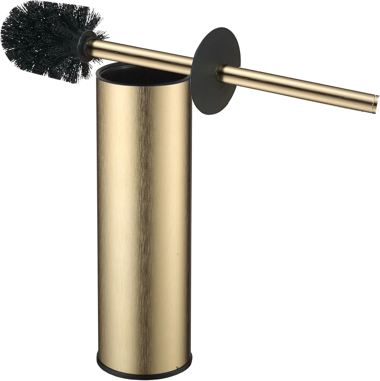 Toilet Brush and Holder Set Premium Material Toilet Bowl Cleaner Free Standing Toilet Bowl Brush and Holder Gold