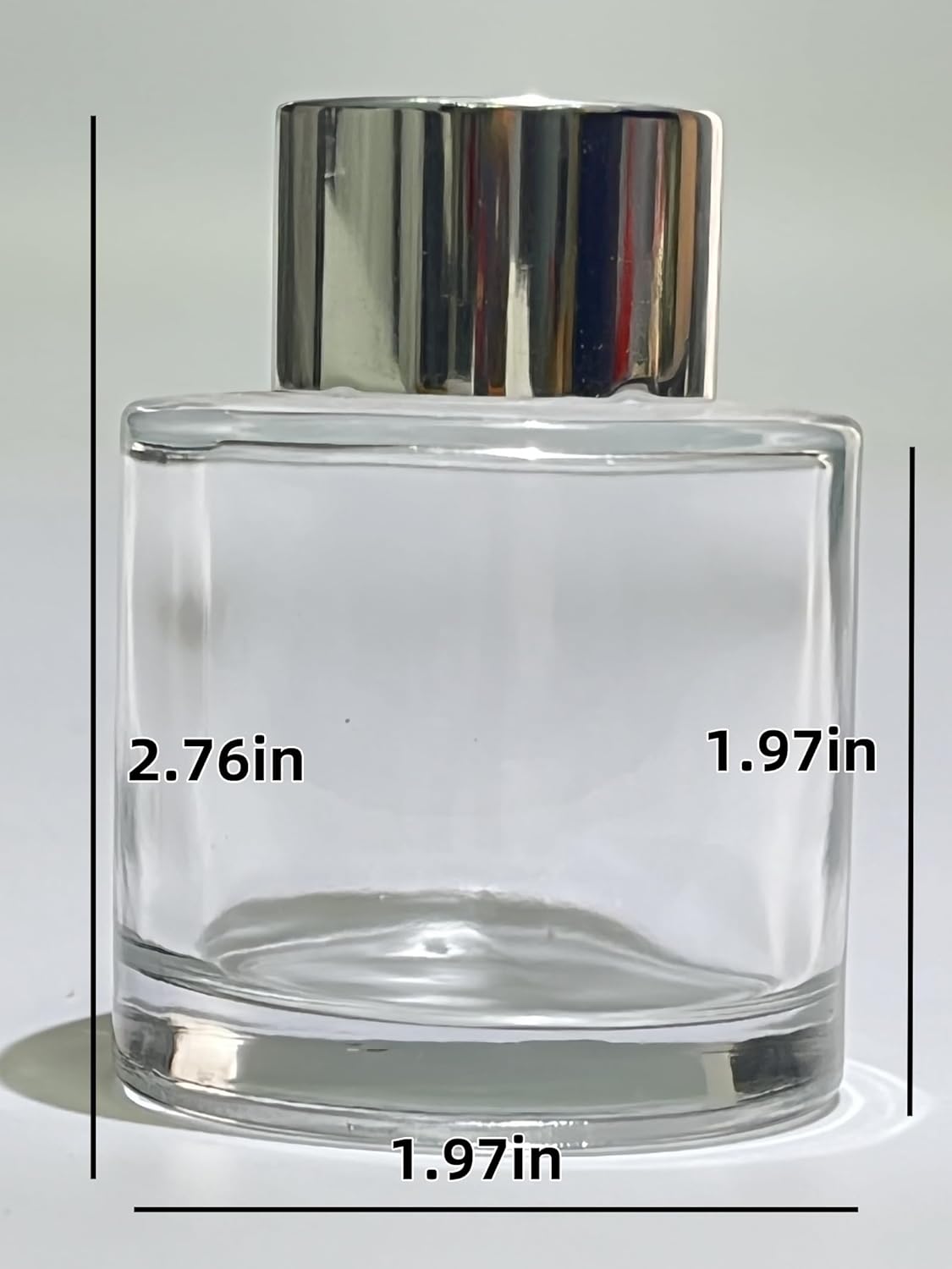 2 PCS Reed Diffuser Bottles Empty, 10Pcs Reed Diffuser Stick, Diffuser Bottle Capacity 50ml (1.7oz) Diffuser Stick 3.5mm-190mm, Suitable for Home, Hotel, Restaurant, Office Aromatherapy Tasks