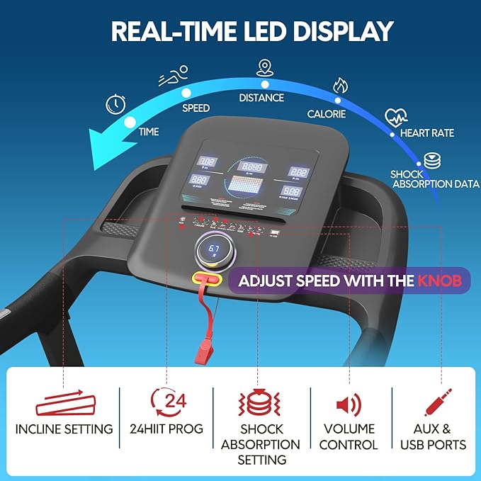 Treadmill with Incline, 3 in 1 Under Desk Treadmill Walking Pad with Removable Desk Workstation 3.5HP Foldable Compact Walking Treadmills for Home Small Office with Wristband Remote Control