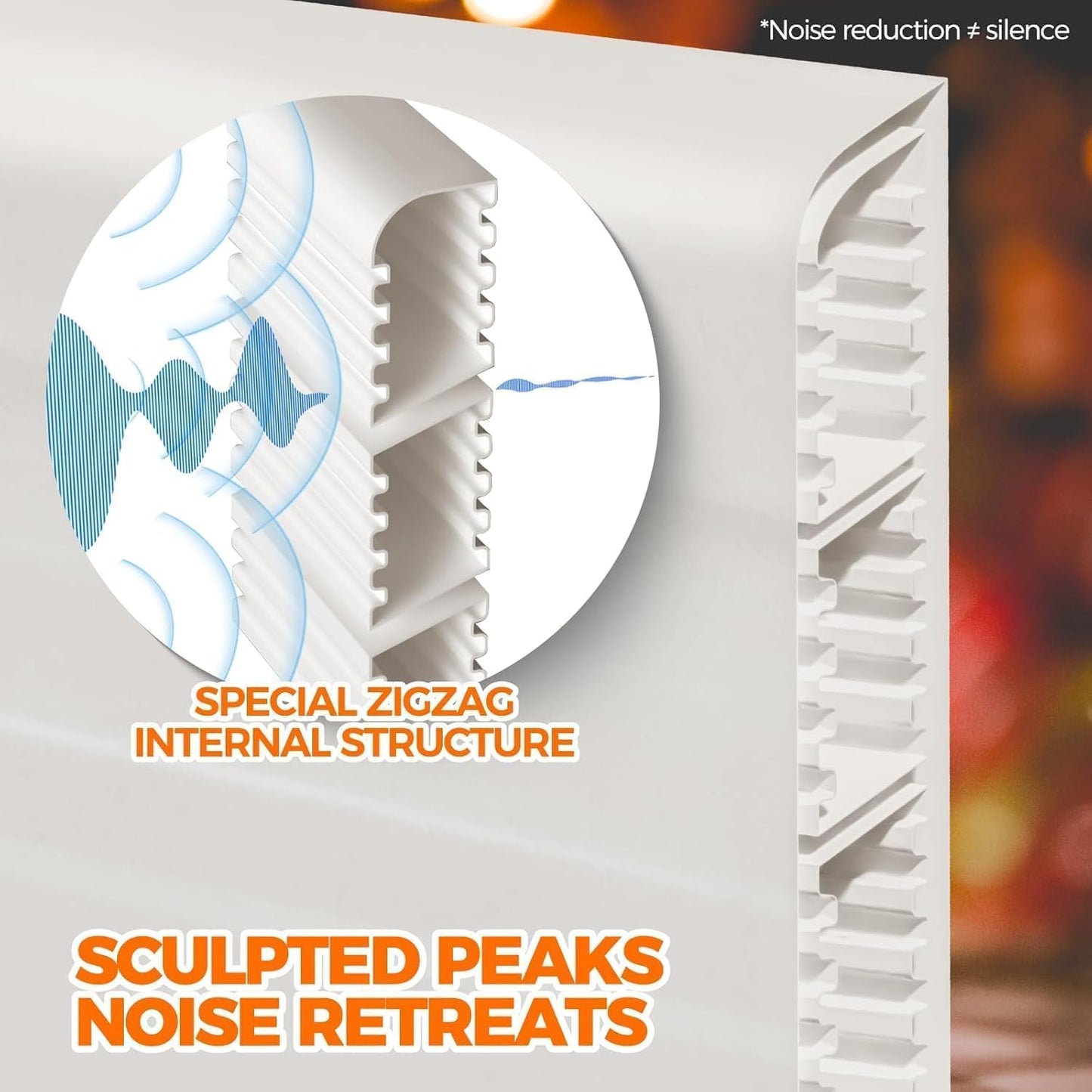 Holikme Door Draft Stopper Weather Stripping Door Seal 38 inch, White