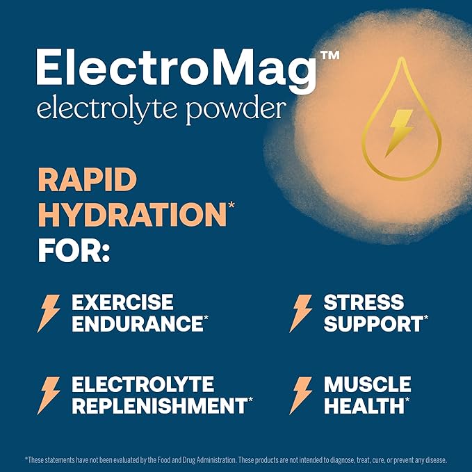 True Grace ElectroMag - 16 Stick Packs - Grapefruit - Electrolyte Powder for Rapid Hydration - Sodium, Potassium, Magnesium & Cordyceps - Zero Sugar & Carbs - Non-GMO - 16 Total Servings