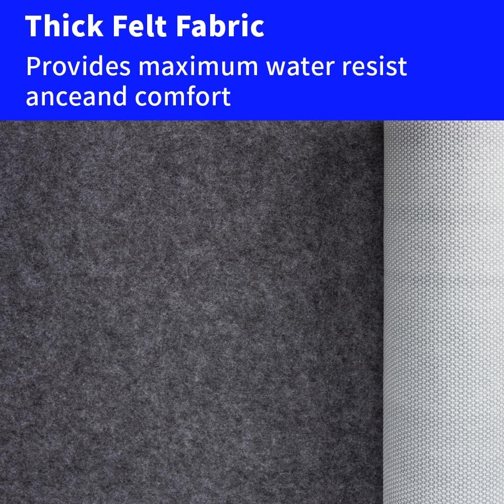 100% Waterproof Non-Slip 1/4” Extra Thick 5x7 ft Rug Pad for Large Area Rugs Durable Felt Floor Protection pad for All Floors, Suitable for Cutting. Rug Pads Keep Rugs in Place and Provide Cushioning