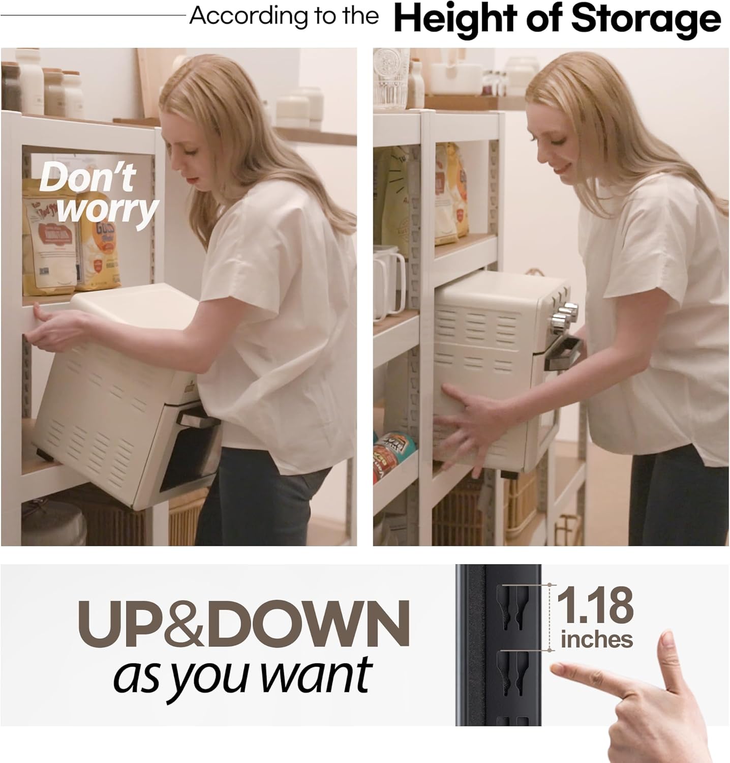 HOMEDANT House Black 5 Tier 24.4" W Laminated Metal Shelving Unit Adjustable Storage Utility Rack Heavy Duty Shelves Organization Multipurpose Shelf Kitchen Garage Pantry Closet 2 Pack