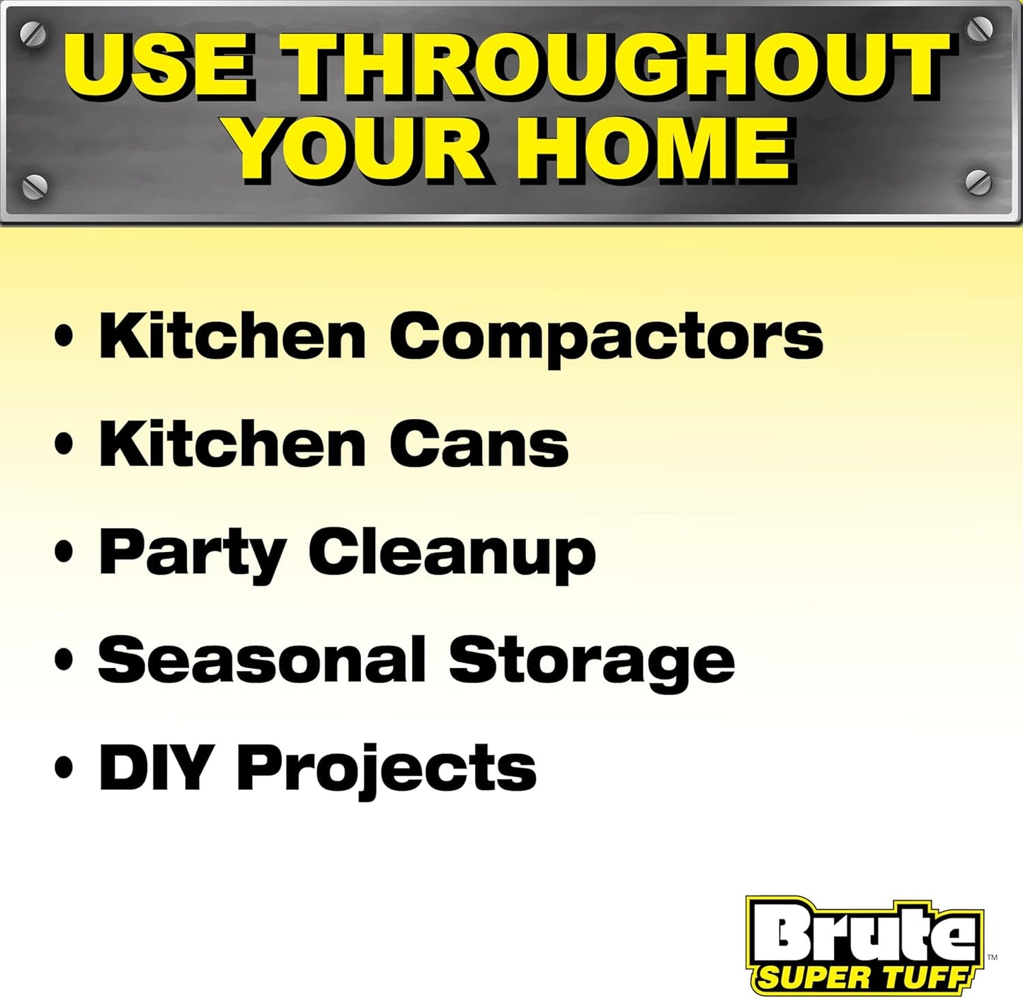 Heavy Duty Kitchen Compactor Bags, Twist Tie Closure, White, Clean Fresh Scent with Odor Protect Technology, 20 Gallon, 20 Count