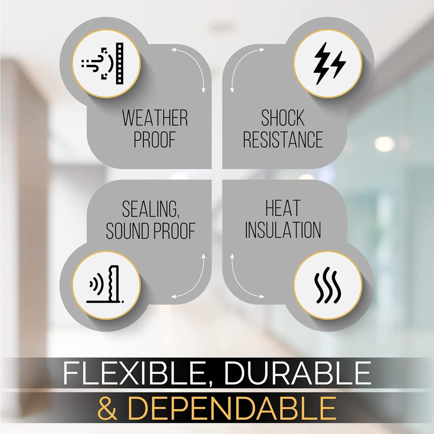 High Density Foam Weather Stripping Door Seal Strip Insulation Tape Roll for Insulating Door Frame, Window, Air Conditioner | Self Adhesive Sealing Weatherstrip (2 in x 1/16 in x 10 Ft, White)