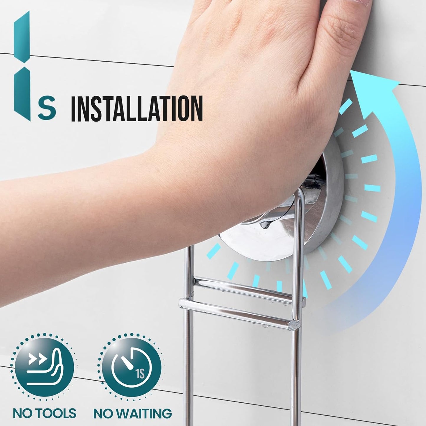 TAILI Double Layer Soap Dish Holder, Bar Soap Tray Suction Cup for Shower Wall, Draining for Bathroom, Rustproof Stainless Steel Sponge Holder for Tub, Kitchen, Drill-Free, Silver