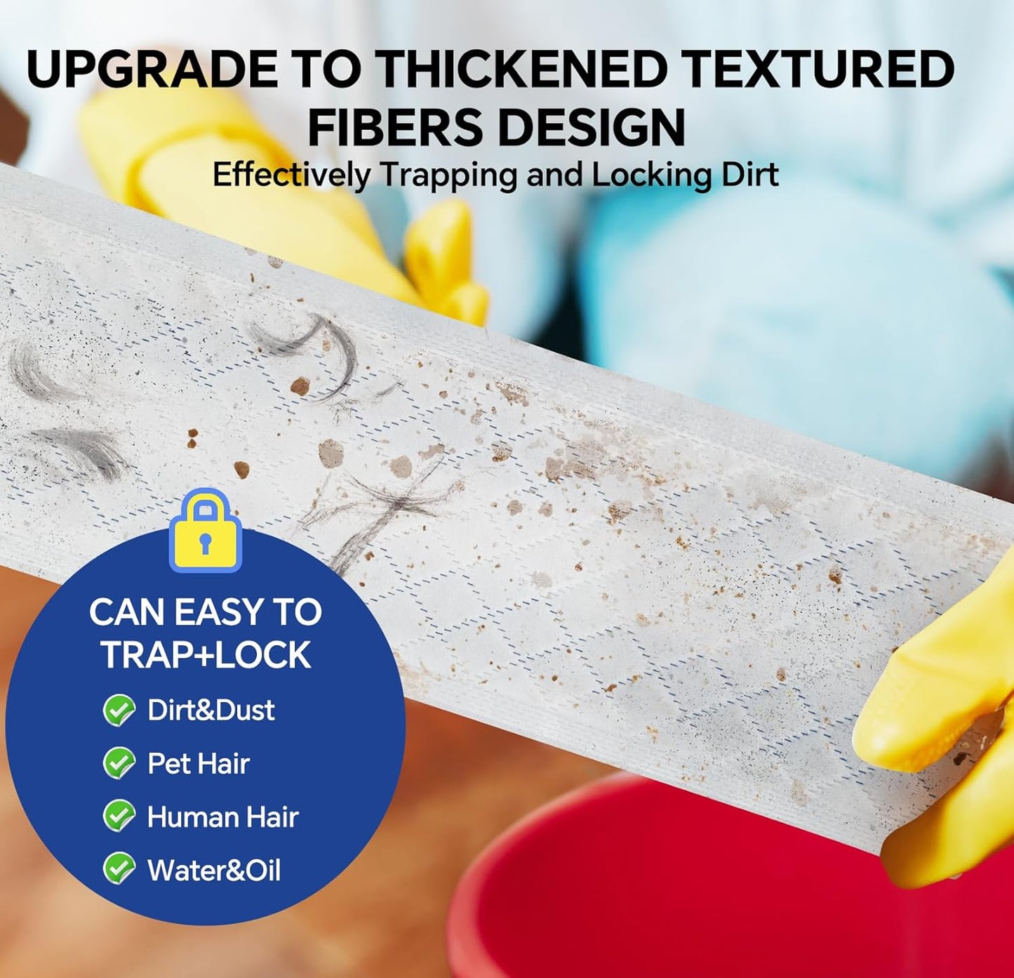 30 Count Ultrathick Microfiber Mop Pads Refills for Bona Hardwood Floor Cleaner & All 15''-17''Hook & Loop System Mop.Disposable Heavy Duty Mopping Pads for Floors Cleaning.