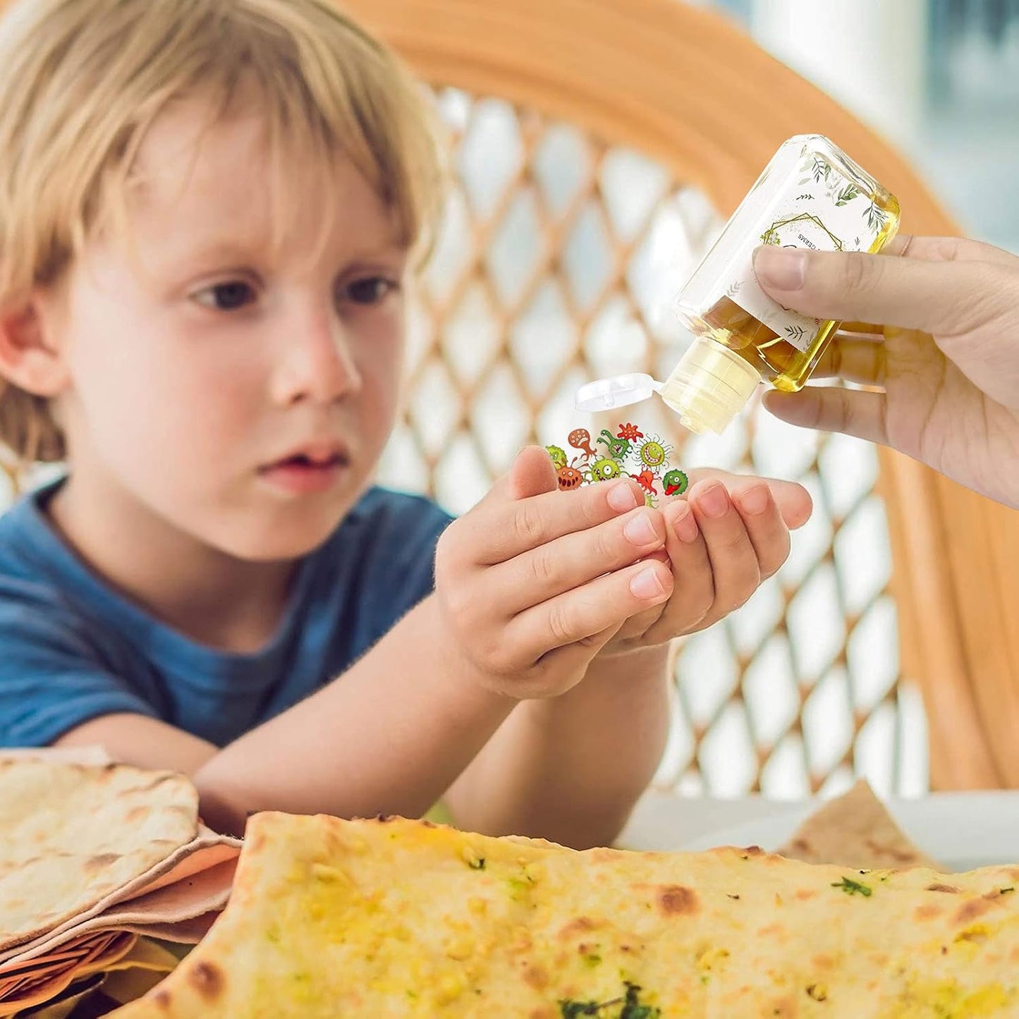 2oz Empty Hand Sanitizer Travel Size Bottles, Refillable Clear Plastic Containers with Flip Cap for Shampoo, Lotion, Cream, Baby Shower, Tolitery (100 Pack)