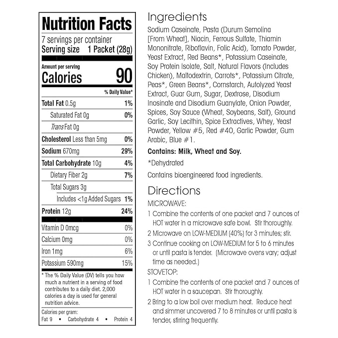 WonderSlim Protein Soup, Minestrone Soup, 90 Calories, 12g Protein, Low Sugar (7ct)