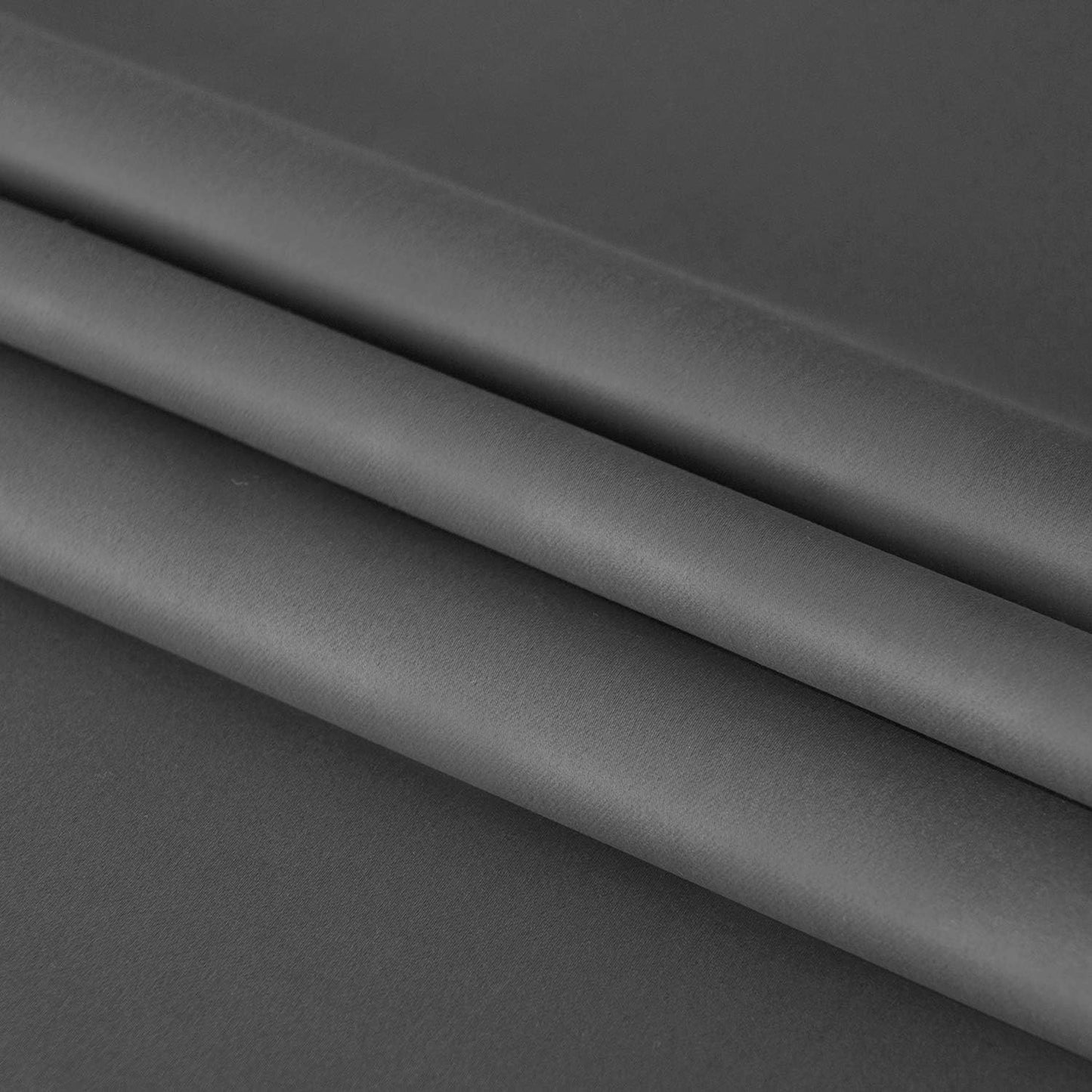 DWCN French Door Curtains – Rod Pocket Thermal Blackout Curtain for Doors with Glass Window, Kitchen and Patio Doors for Privacy, 25 X 40 Inch Length, 1 Curtain Panel with Tieback, Dark Grey