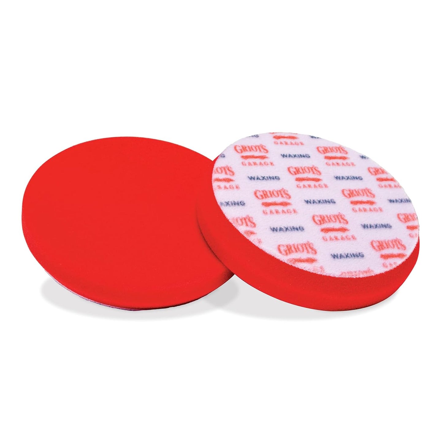 Griot's Garage 5.5” Red Foam Waxing Pads for Car Detailing, Polishing and Buffing Pads for Use with Waxes and Sealants, 10525, Set of 2