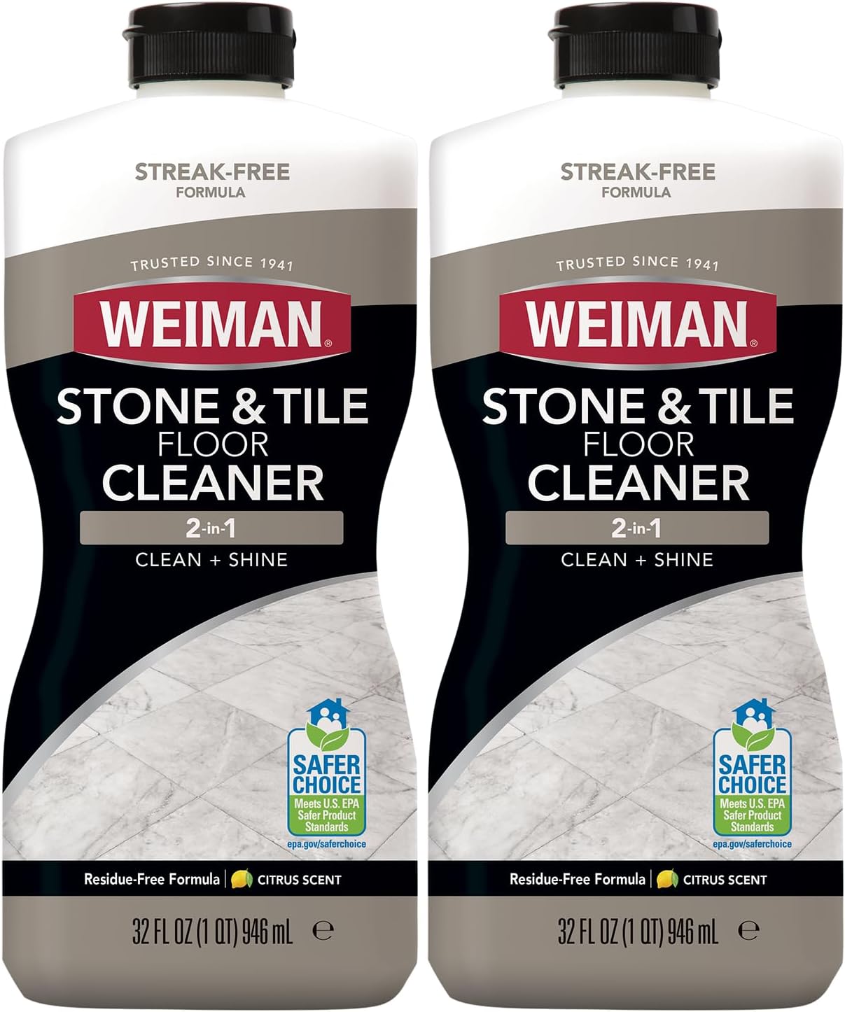 Weiman Stone Tile and Laminate Cleaner - 32 Ounce 2 Pack