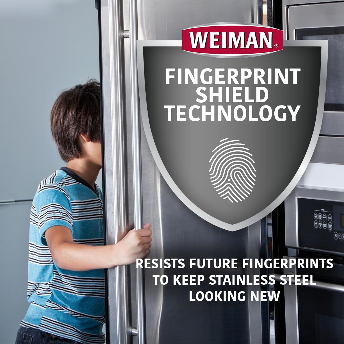 Weiman Stainless Steel Cleaner Kit - Removes Fingerprints, Residue, Water Marks, and Grease