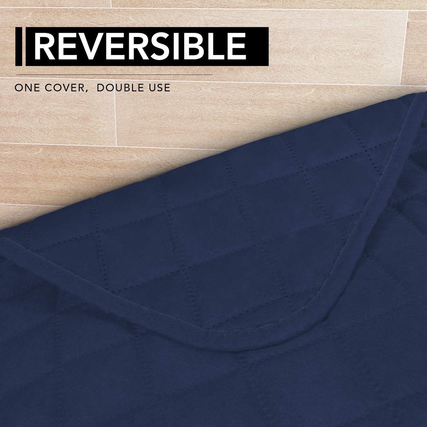 Easy-Going Sectional Couch Covers for Dogs L Shape Sofa Cover Reversible Sofa Slipcover Chaise Lounge Cover Furniture Protector Cover for Pets Dog Cat (42 x 52 inches, Navy/Navy)