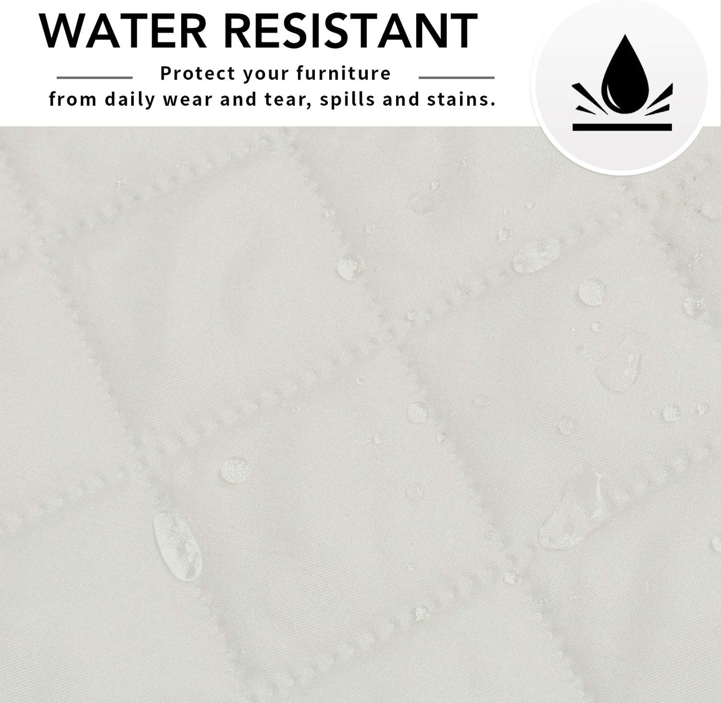 Easy-Going Sectional Couch Covers for Dogs L Shape Sofa Cover Reversible Sofa Slipcover Chaise Lounge Cover Furniture Protector Cover for Pets Dog Cat (42 x 52inches, Ivory/Ivory)