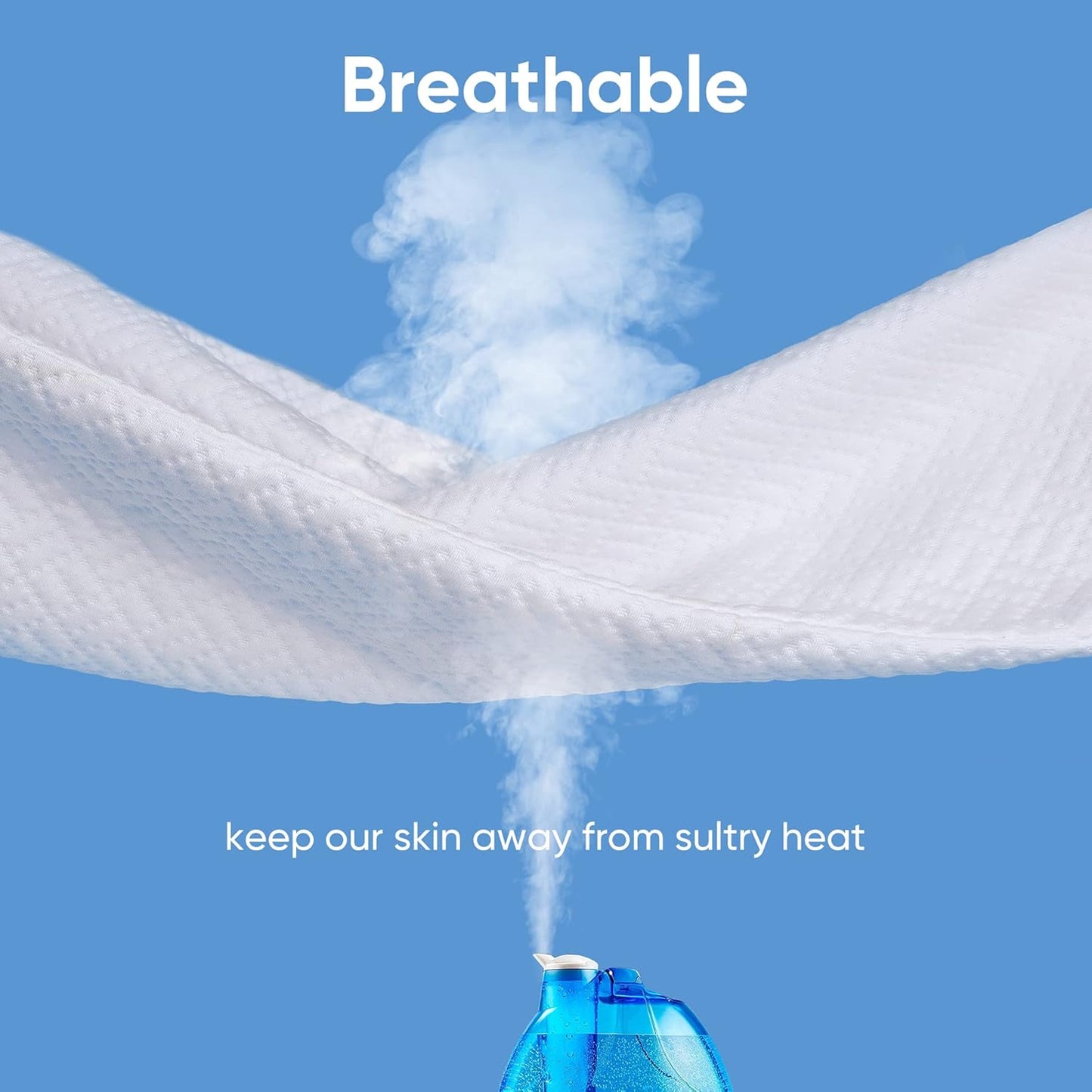 Hanherry 100% Waterproof Mattress Protector King Size, Mattress Cover 3D Air Fabric Cooling Mattress Pad Cover Smooth Soft Breathable Noiseless, 8''-21'' Deep Pocket