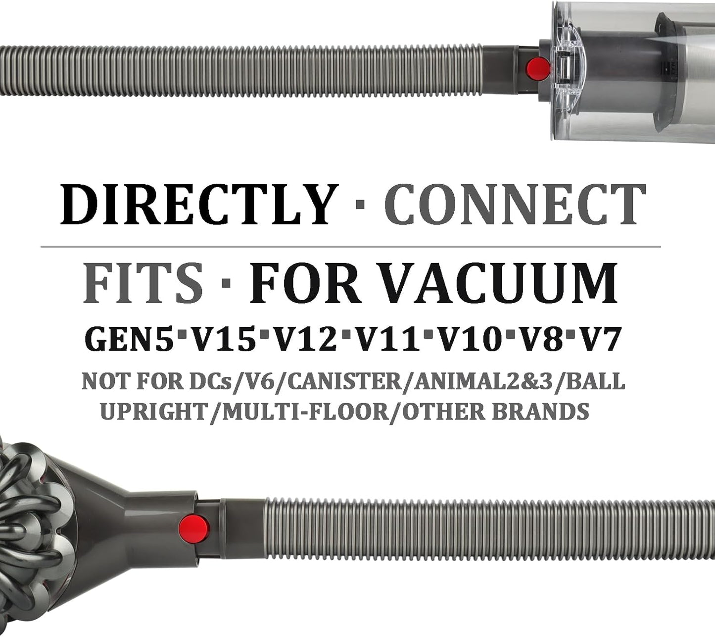 Dryer Vent Cleaner Kit for Dyson Gen5 V15 V12 V11 V10 V8 V7 Lint Vacuum Atttachments Detect Absolute Cyclone Outsize Slim Vacuum Cleaner Nozzle Crevice Flexible Dryer Lint Remove Tool