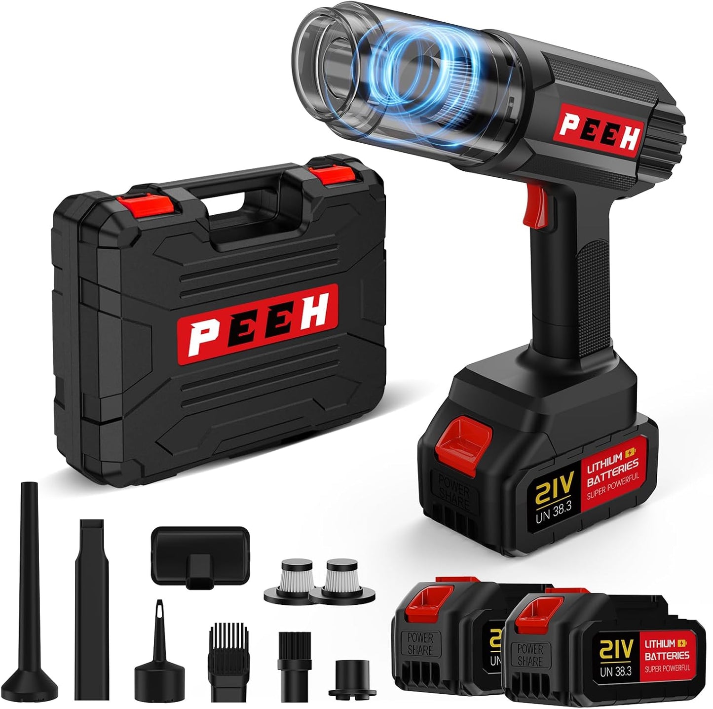 Handheld Vacuum for Home, Cordless Portable Vacuum Cleaner, Rechargeable with 60 Mins Max Runtime, High Power Vacuum for Car, Office, Pet Hair, Gap Cleaning