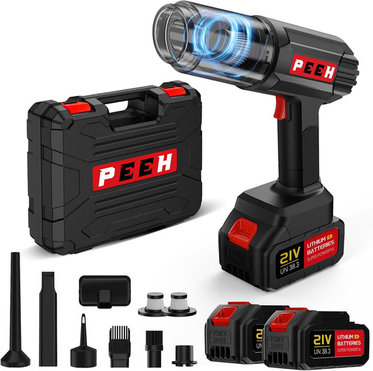 Handheld Vacuum for Home, Cordless Portable Vacuum Cleaner, Rechargeable with 60 Mins Max Runtime, High Power Vacuum for Car, Office, Pet Hair, Gap Cleaning