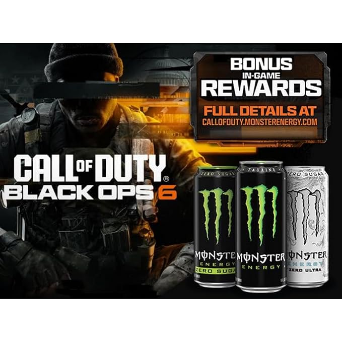 Monster Energy Zero Sugar, Green, Original, Low Calorie Energy Drink, 16 ounce (Pack of 15)