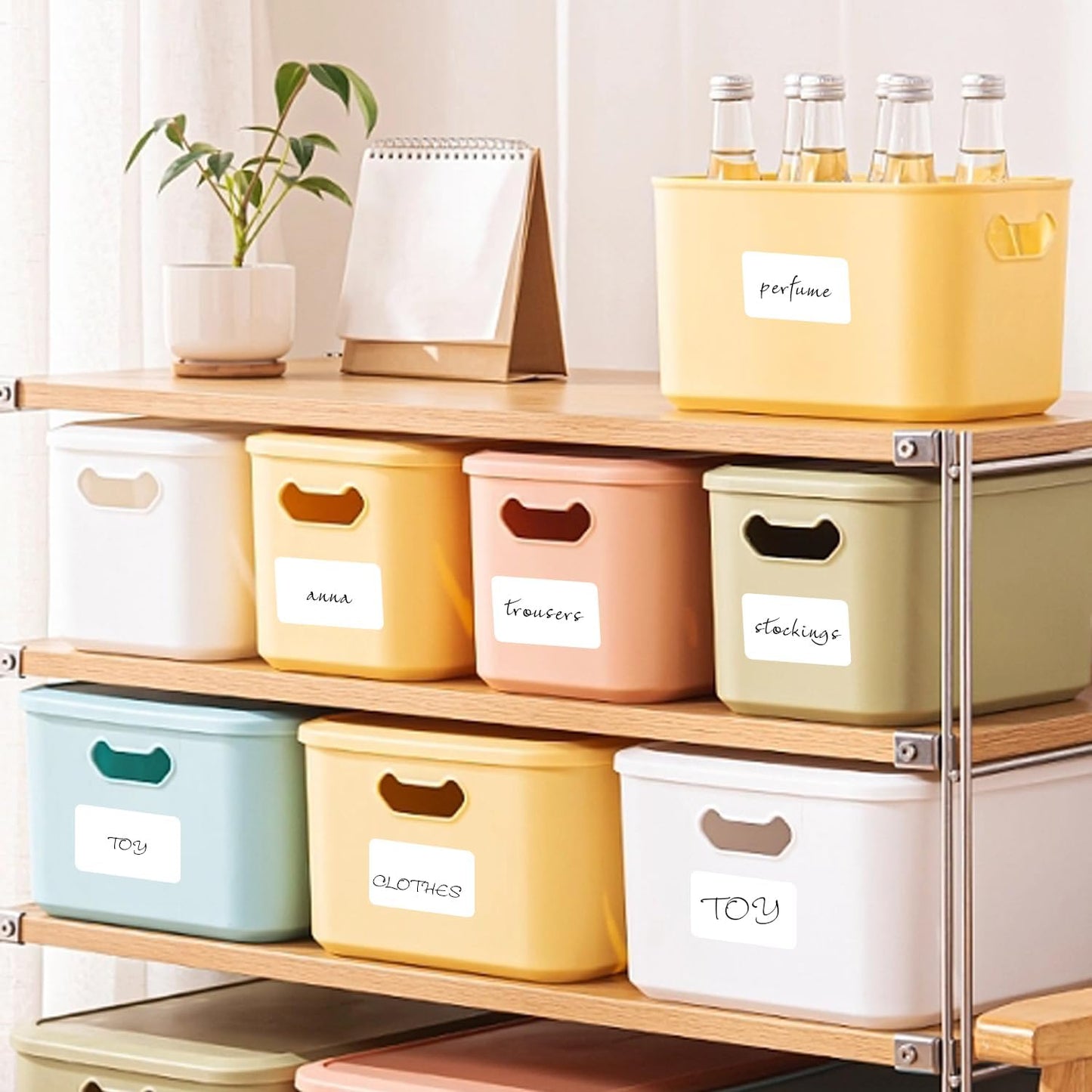 1×3 Inch White Removable Thermal Labels,Waterproof Thermal Label Stickers,600 Sheets per Roll with Perforated Lines