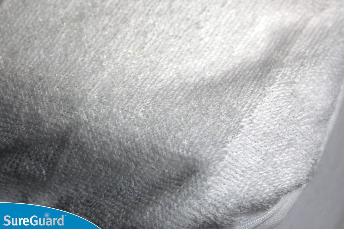 SureGuard Crib Size Mattress Protector - 100% Waterproof, Hypoallergenic - Premium Fitted Cotton Terry Cover White