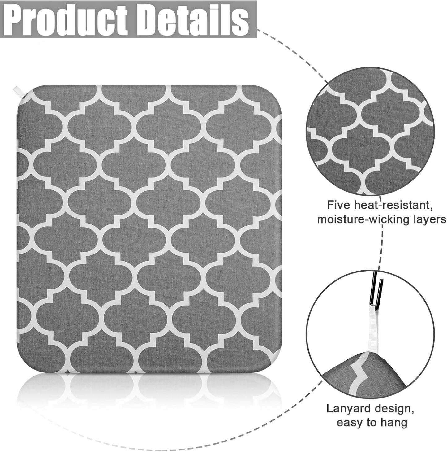 3 Pcs Heat Press Mats Compatible with Easypress 2 / Easypress Easy Press Mat Protective Resistant Double Sides Applicable Ironing Insulation for HTV Iron on Projects(Lantern Pattern)