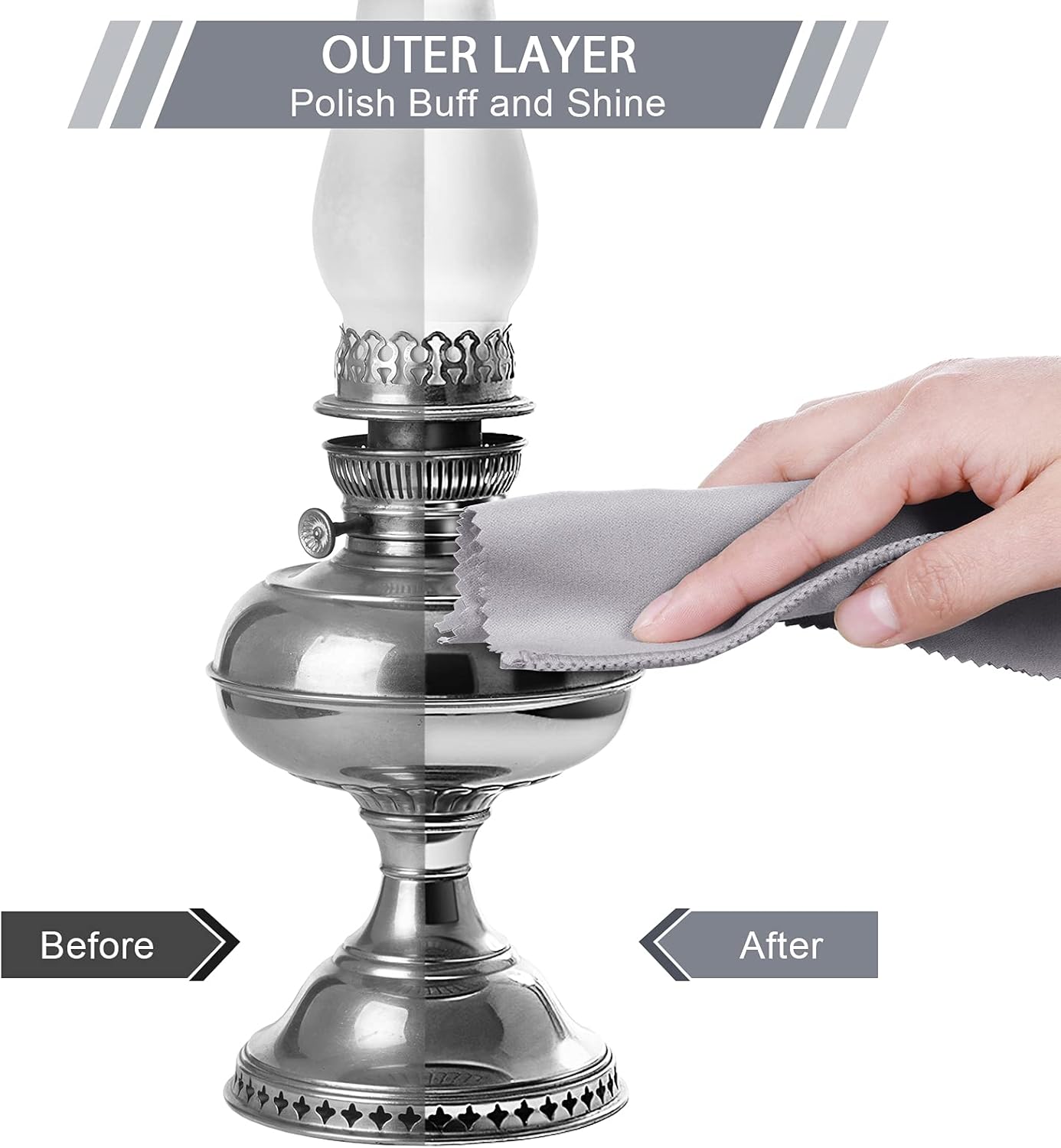 Breling 20 Pcs Silver Jewelry Polishing Cloths 6 x 8 inches Jewelry Cleaning Cloth Sterling Polish Cloths for Jewelry