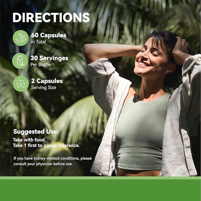 Moringa Capsules 1000mg, Moringa Leaf Extract 10:1, Energy, Sleep, Immune & Gut Health, Veg Capsules 60 Count, All-Natural, Non-GMO, Made in The USA