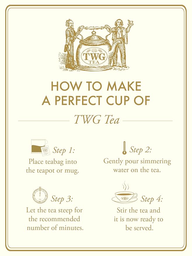TWG Tea | Crème Caramel Tea | Rooibos Tea | Caramel & Theine-Free | 15 Hand Sewn Cotton Teabags | Gift Set
