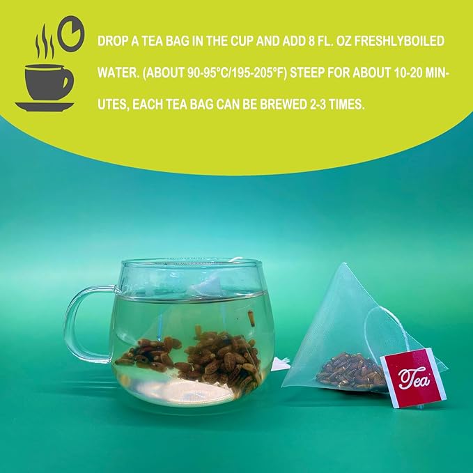 Samcci - Milk Thistle Tea Bags, 50 Teabags, 3g/bag - 100% Natural Milk Thistle Seeds Support Liver Herbal Tea, Caffeine Free - No Additives - No Sugar - Non-GMO - No Gluten