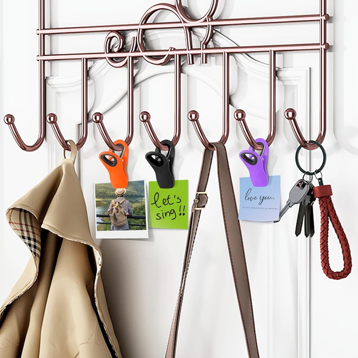 12 Pack Magnetic Chip Clips, Bread Clips Food Bag Clips with Airtight Seal for Chips, Kitchen Clips with Magnet for Fridge, Plastic Assorted Colors Bag Clips for Food Storage, Snack Organization