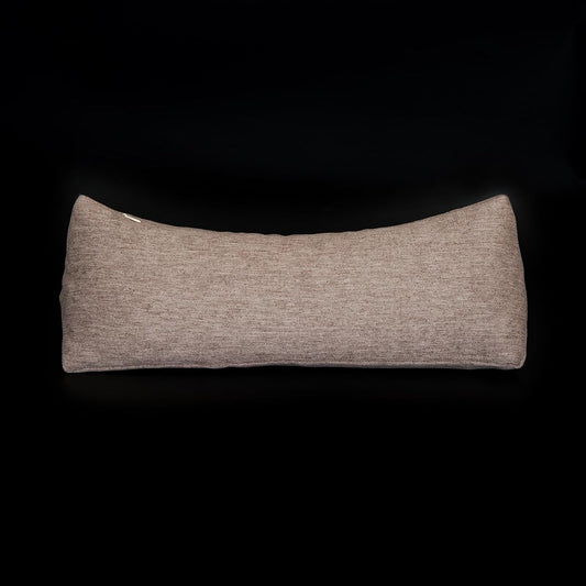 Buckwheat Neck Support Pillow Cervical Neck Cylinder Bolster Pillow,Buckwheat Hulls Adjustable Roll Pillow,Neck Pain Relief for Back and Side Sleepers Round Pillows for Lunch Break Brown, 6*15 inch