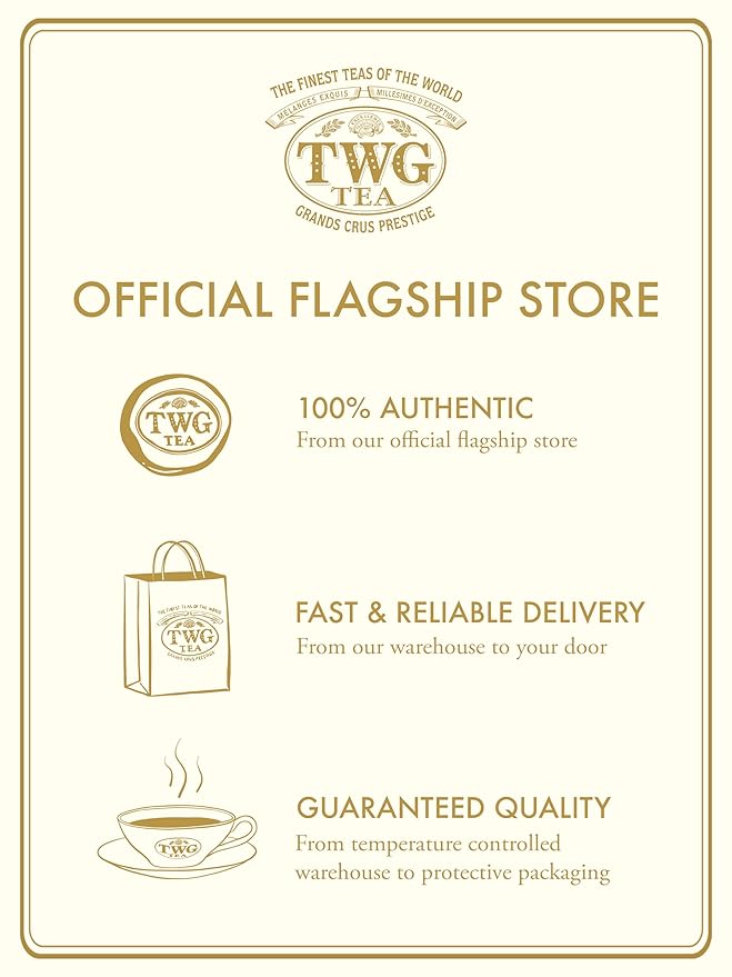 TWG Tea | Eternal Summer Tea | Rooibos Tea | Flowers & Redcurrant | 15 Hand Sewn Cotton Teabags | Gift Set