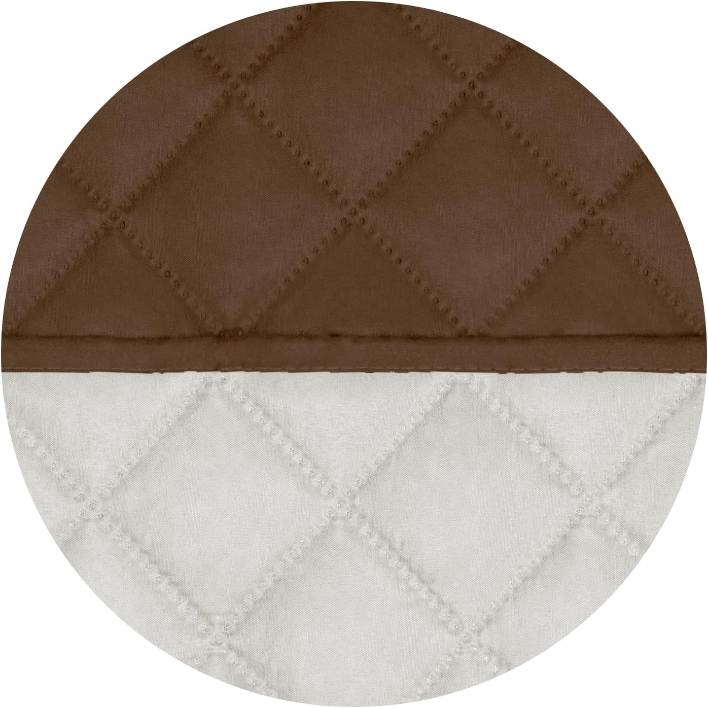 PureFit Reversible Quilted Sofa Cover, Water Resistant Furniture Protector, Washable Couch Cover with Non Slip and Elastic Straps for Kids, Dogs, Pets (Oversized Recliner, Coffee/Ivory)