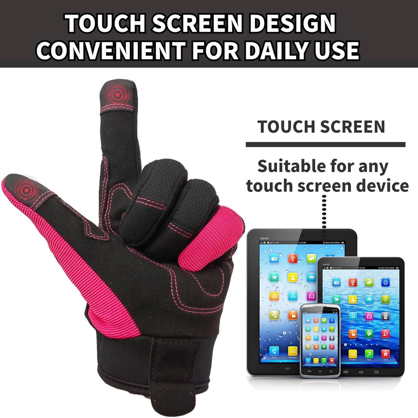 Thorn Proof&Puncture Resistant Gardening Gloves with Grip,Garden Gloves for Women, Leather Work Gloves,Gifts