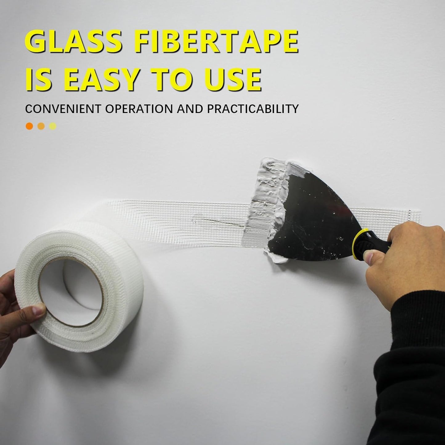 10" 100 Feet Drywall Joint Tape, Self-Adhesive Encrypted Fiberglass Drywall Repair Mesh Tape for Wall Cracks and Seam Patch