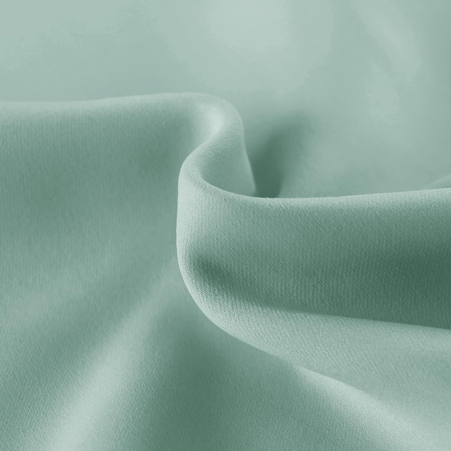 DWCN French Door Curtains – Rod Pocket Thermal Blackout Curtain for Doors with Glass Window, Kitchen and Patio Doors for Privacy, 25 X 72 Inches Long, 1 Curtain Panel with Tieback, Light Sage