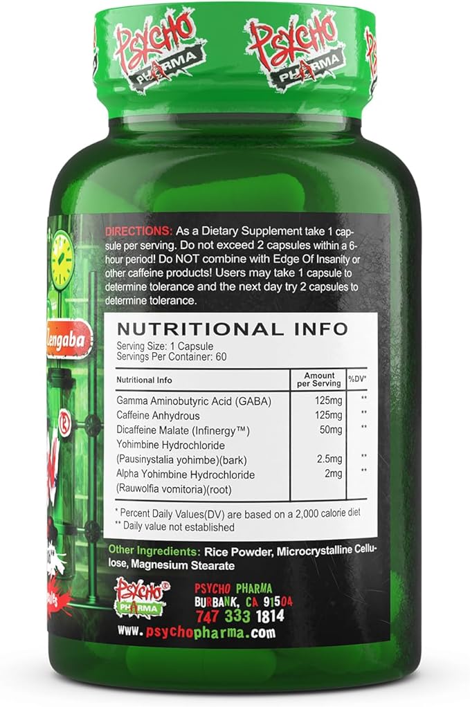 Psycho Pharma Far Beyond Driven, for Increased Energy to Burn with Improved Focus, Positive Mood.