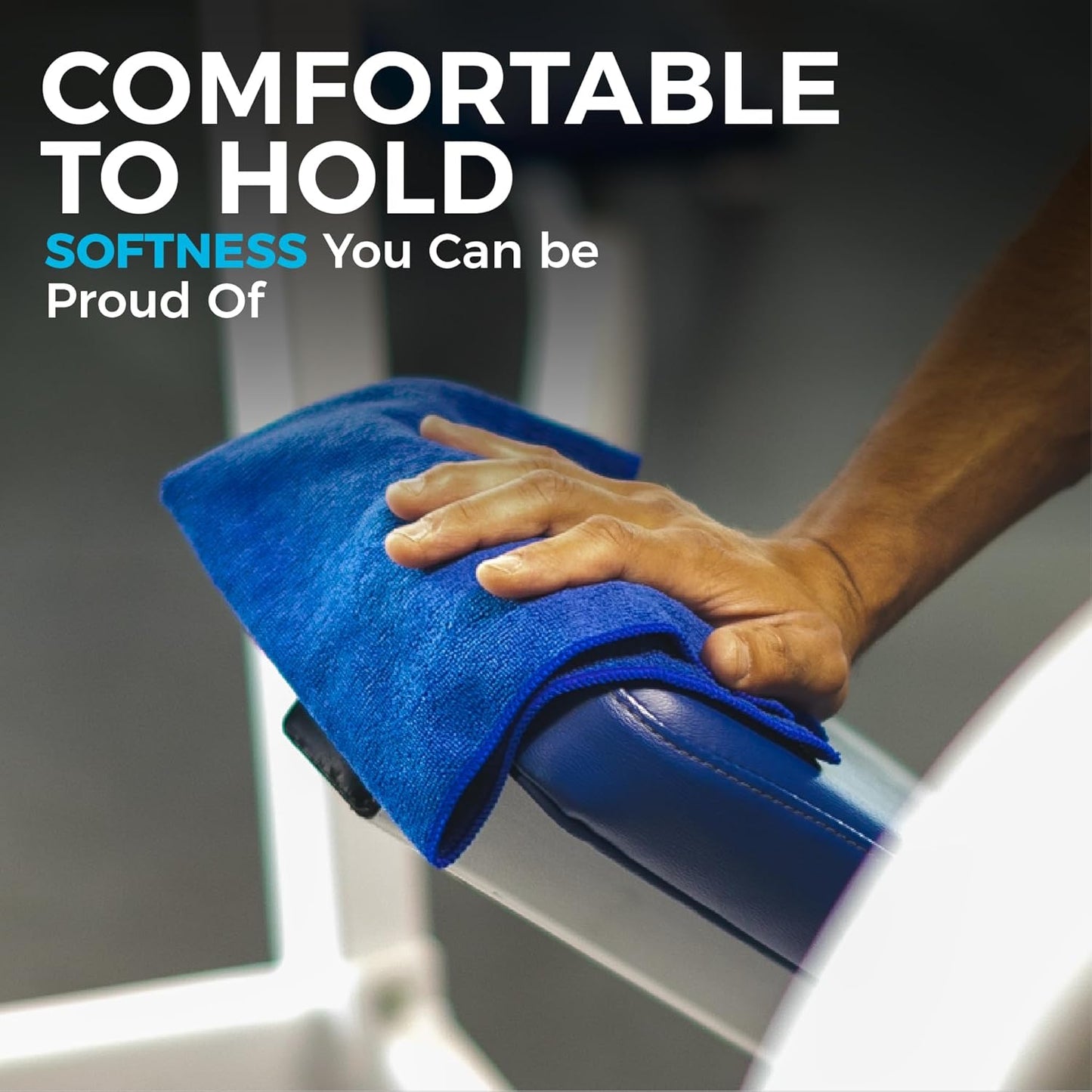 The Rag Company - All-Purpose Microfiber Terry Cleaning Towels - Commercial Grade, Highly Absorbent, Lint-Free, Streak-Free, Kitchens, Bathrooms, Offices, 300gsm, 14in x 14in, Midnight (12-Pack)