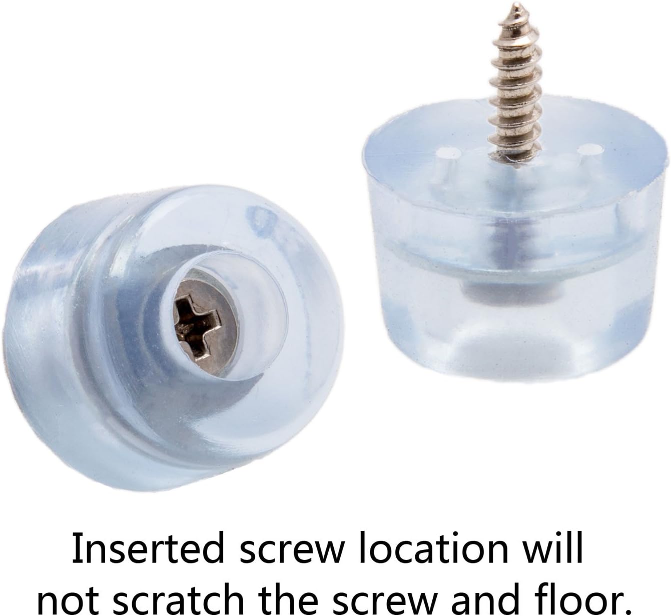 20pcs Round Furniture Pads,ULIFESTAR Wood Floor Protectors,Non Slip Furniture Leg Grippers Glides Sliders Caps Carpet Saver Surface Protection for Chair Table Desk Dresser Cabinet Sofa Feet